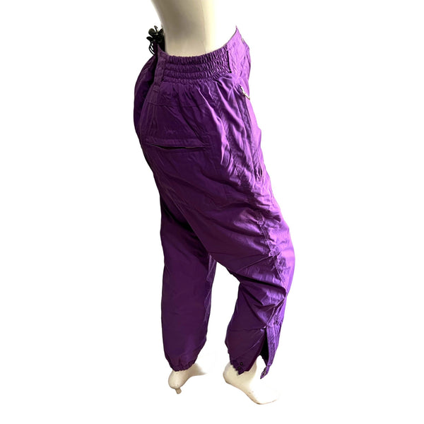 Vintage St. Johns Bay Purple Snow Ski Pants Sz M Womens Nylon Waterproof Insulated