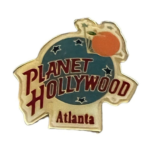 Vintage Planet Hollywood Atlanta Enamel Pin 1990's with Georgia Peach