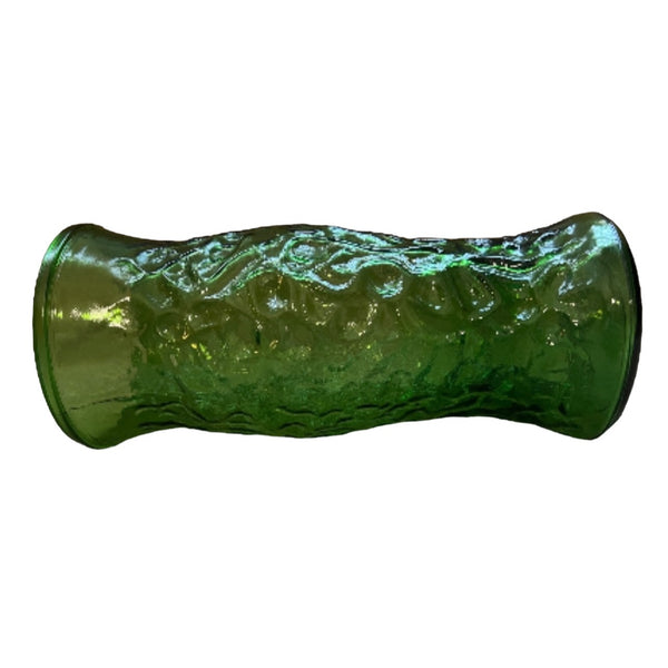 Vintage Hoosier Glass Green Molded Vase 10" Elegant Floral Decor Urn