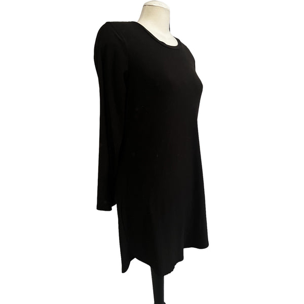 Derek Heart Black Knee Length Dress Sz XL Womens Long Sleeve Soft Classic