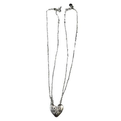 Claire's "Always Together" Friend or Lover Matching Necklace Set