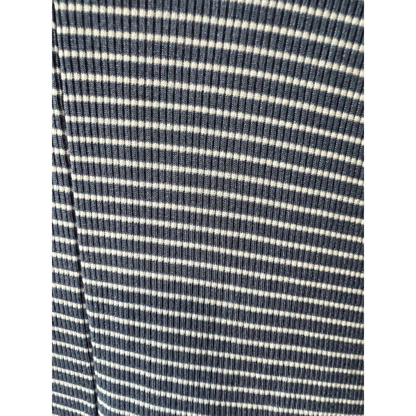Altar'd State Blue and White Striped Summer Dress Sz Sm Open Shoulder with Pockets