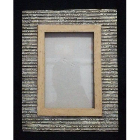 Retro Stone Textured Picture Frame 4×6 with Stand Like New