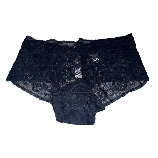 Etam Womens Lace Panty Set XXS 3-Pack Floral & Sheer Design Black Pink White