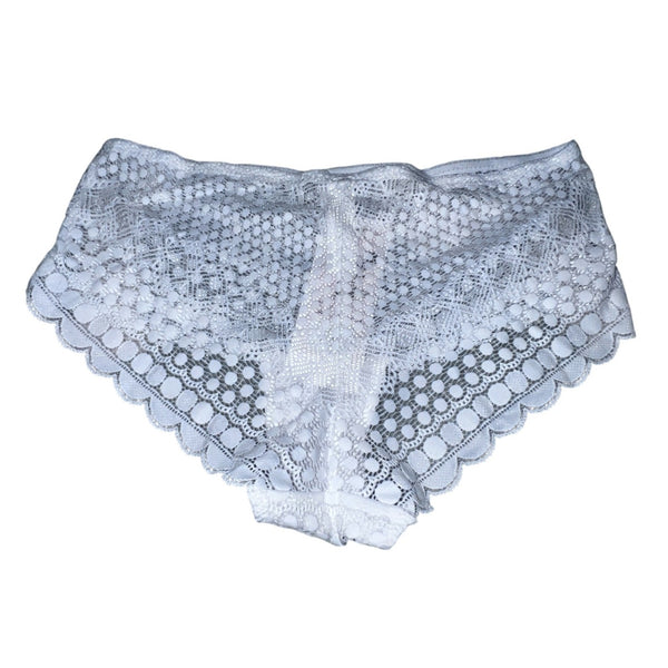 Etam Womens Lace Panty Set XXS 3-Pack Floral & Sheer Design Black Pink White