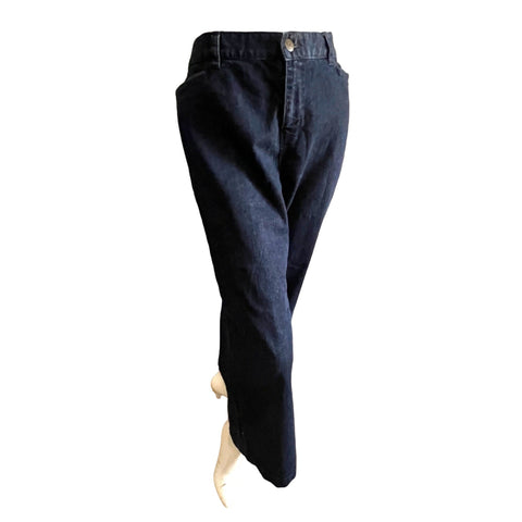 Vintage Ralph Lauren Mid Rise Wide Leg Jeans Sz 10 Petite Womens Back Cargo Pockets