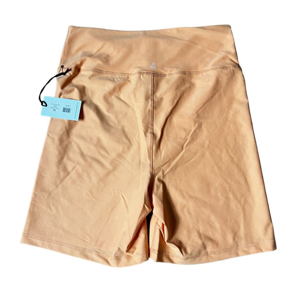 WeWoreWhat NWT Lace Up Biker Shorts Sz XL Womens Peach Cobbler Orange Revolve