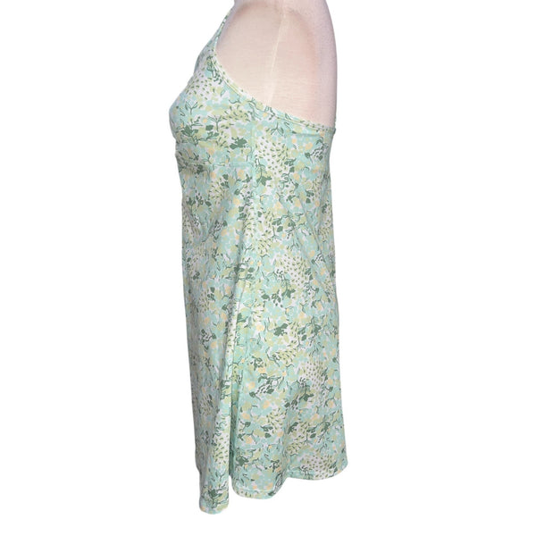 Halara Floral Print 2 Piece Backless Mini Casual Active Dress Sz Medium Womens Built in Bra