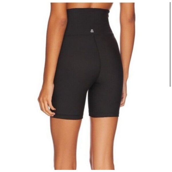 WeWoreWhat NWT Lace-Up Biker Shorts Sz XL Womens Black High Waisted Activewear