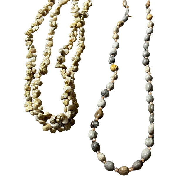 Bundle of 8 Vintage Beaded Necklace Bundle for Women Multi Color Boho Beads