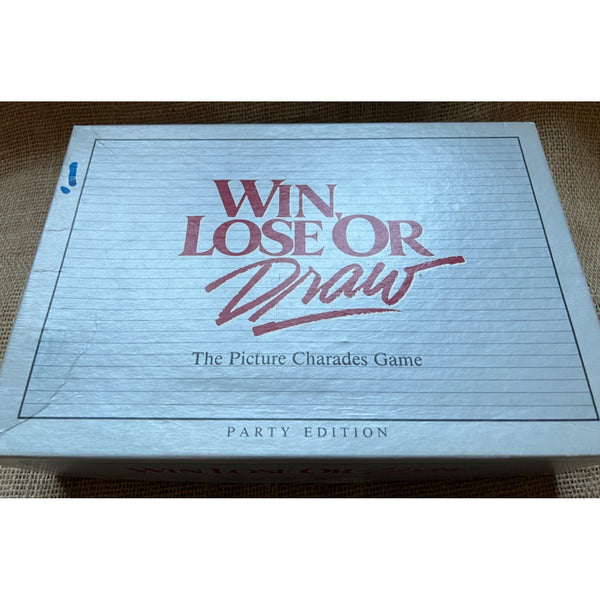 Vintage Walt Disney Company Win Lose or Draw Board Game Retro Picture Game