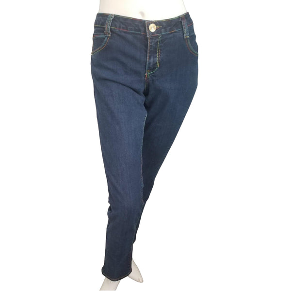 South Pole Denim Jeans with Rainbow Thread Jrs Sz 11