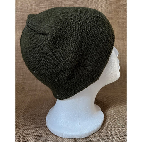Brown Knit Winter Toboggan One Size Adult Crochet Warm Winter Hat
