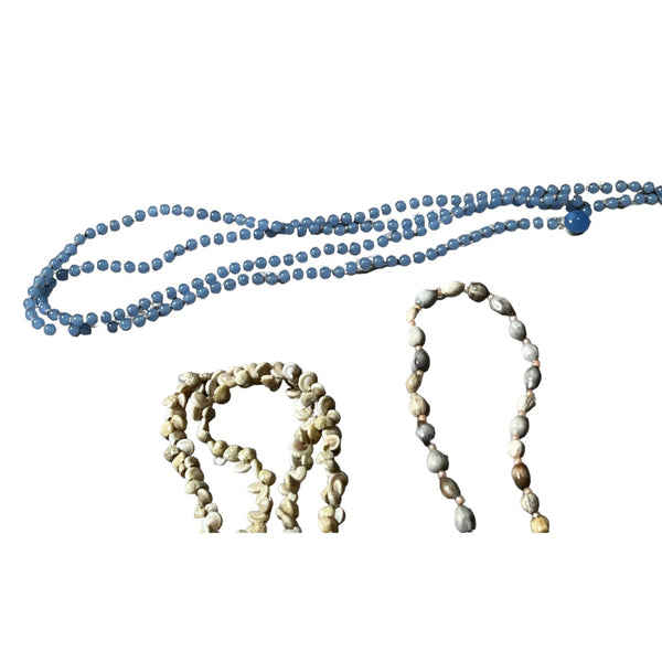 Bundle of 8 Vintage Beaded Necklace Bundle for Women Multi Color Boho Beads