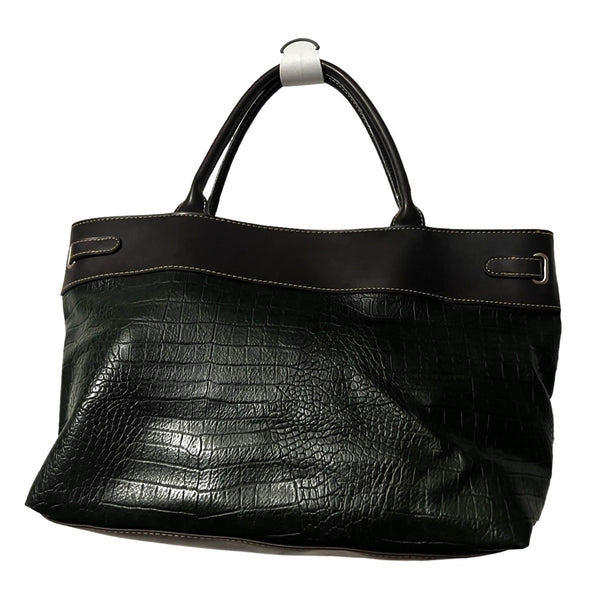 Emilie M Green Animal Skin Shoulder Bag Large Womens Simulated Leather
