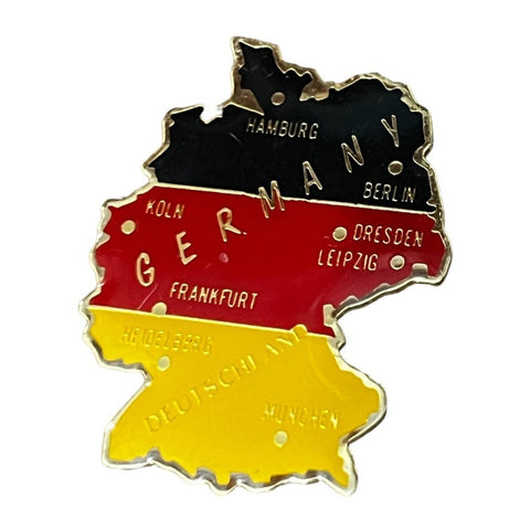 Germany Map Magnet 2" x 1" Wide World Travel Decor