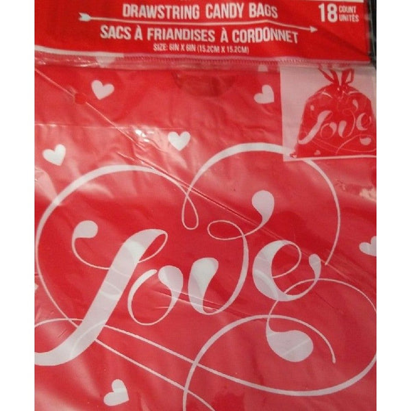 Bundle of 8 Drawstring Candy Bags, 18 Ct w/ a total of 144 Candy Bags