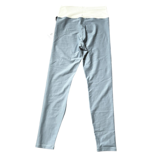 WeWoreWhat Colorblock High-rise Active Leggings Sz Large Womens Blue & White Activewear