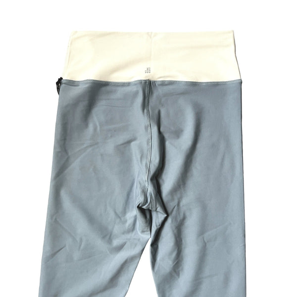 WeWoreWhat Colorblock High-rise Active Leggings Sz Large Womens Blue & White Activewear