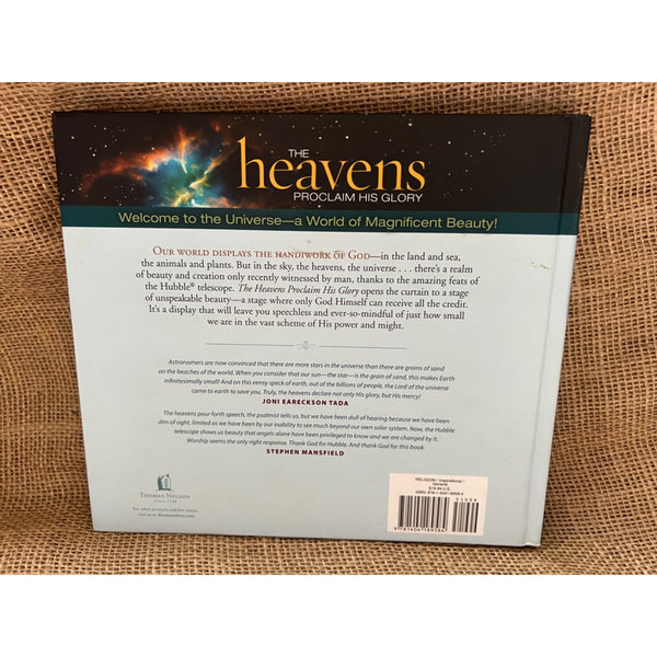 The Heavens Proclaim His Glory, Hardback Book, Through the Lens of the Hubble Telescope