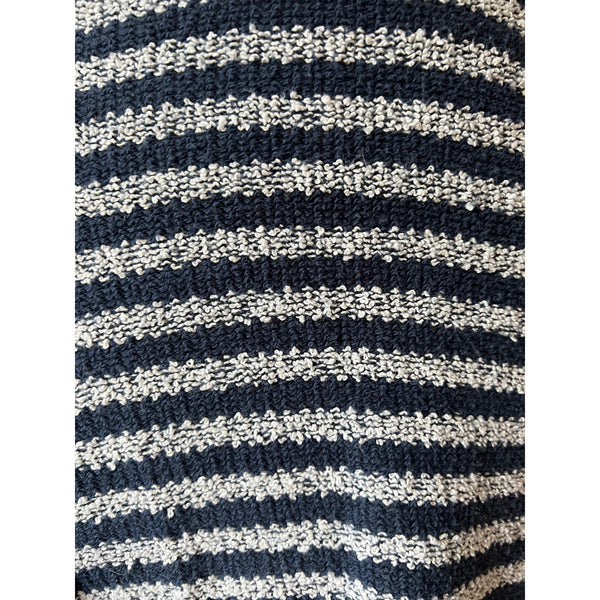 Old Navy Striped Knit Mini Dress Sz M Womens Blue and White Breathable Material