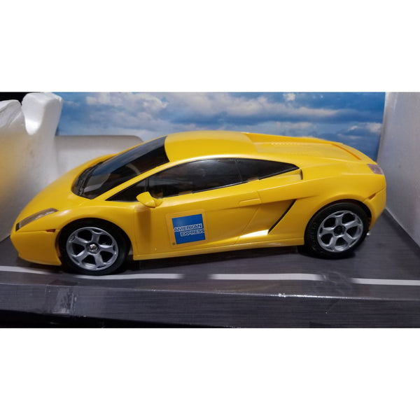 American Express Lamborghini Collector's Edition Yellow Promo Car 10 inches