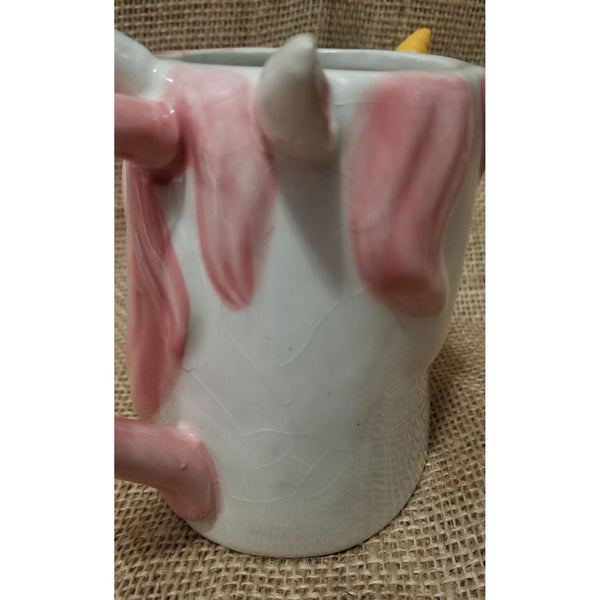 Pink Unicorn Coffee Mug by Boston Warehouse with Horn and Ears 18 fl oz Beautiful Unicorn Lover Gift