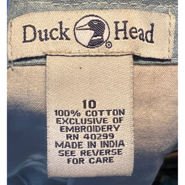 Vintage Duck Head Plaid Button Front Vest Sz 10 Womens Multi Color with Pockets