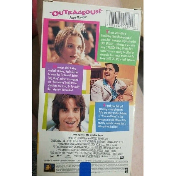 VHS: There's Something About Mary, 1999 Pre-Owned Vintage Media