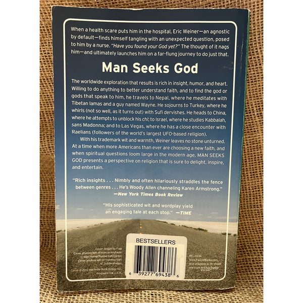 Man Seeks God by Eric Weiner, Paperback, My Flirtations with the Divine