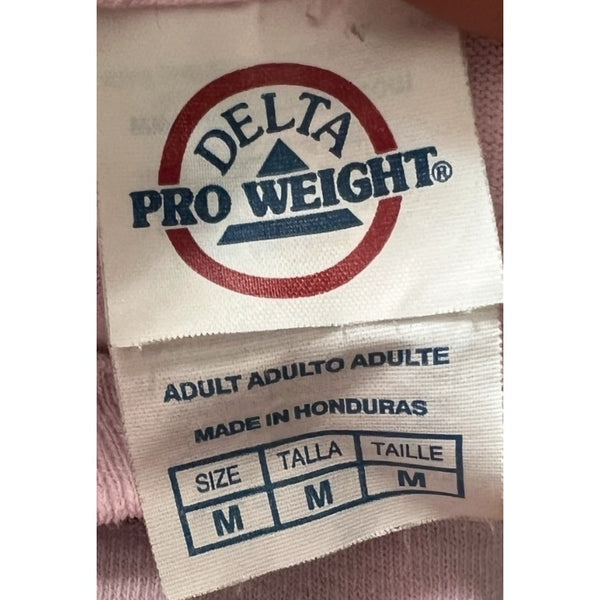 Vintage Delta Pro Weight Savage Vibes California Pink Graphic TShirt Sz M Womens