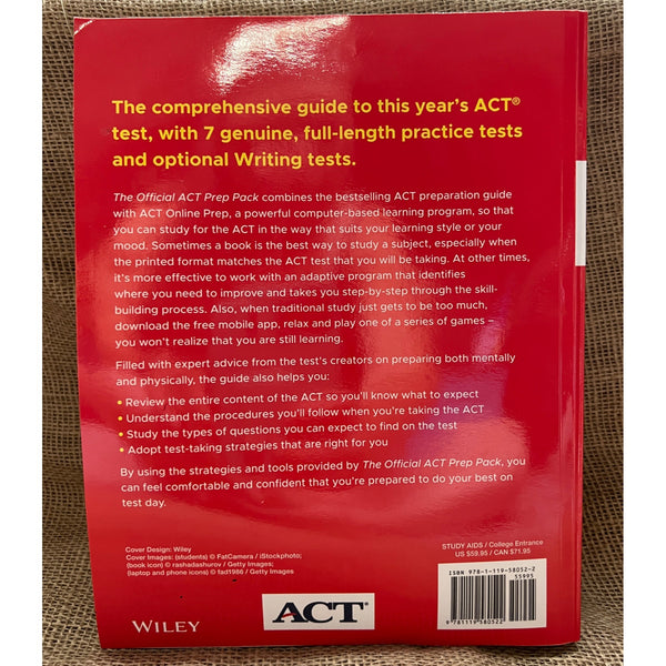 The Official ACT Prep Pack 2019-2020 from Wiley